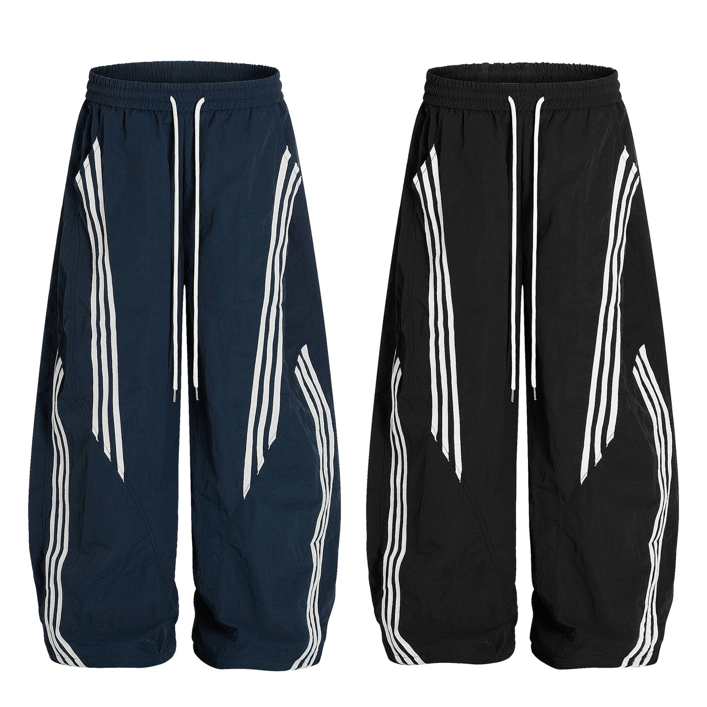 Contrast Color Casual Trousers Men's And Women's Same Loose Sports