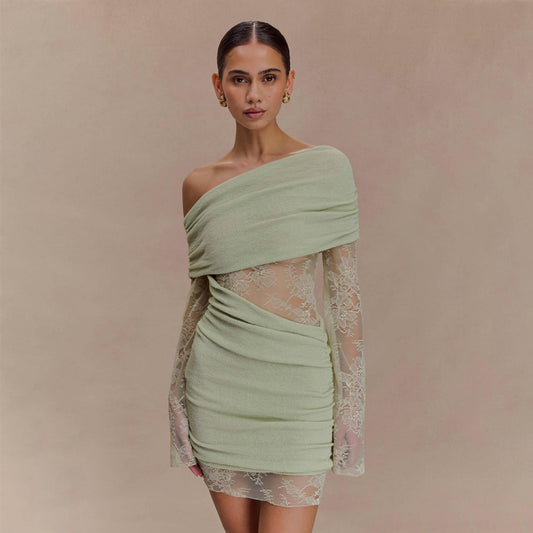 Sexy Lace Sheer Beach Cover-up Bikini Swimsuit Beach Dress