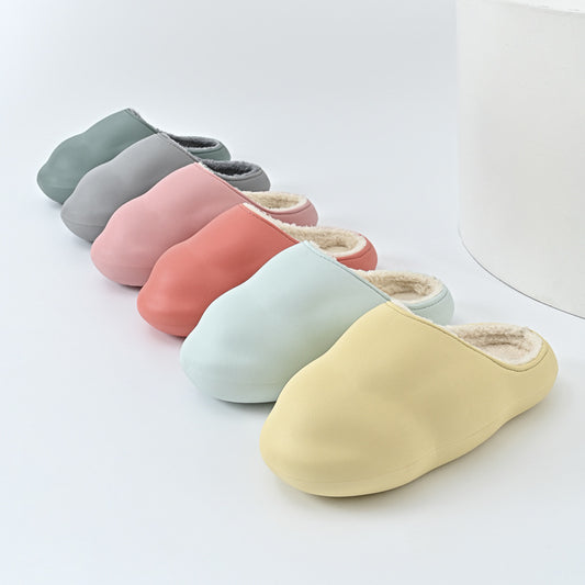 Dinosaur Egg Macaron Girl Solid Color Simple Slippers