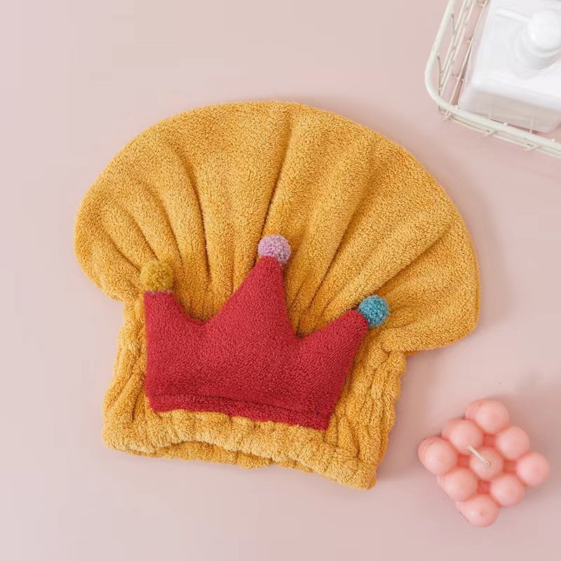 Children's Coral Velvet Dry Hair Cap