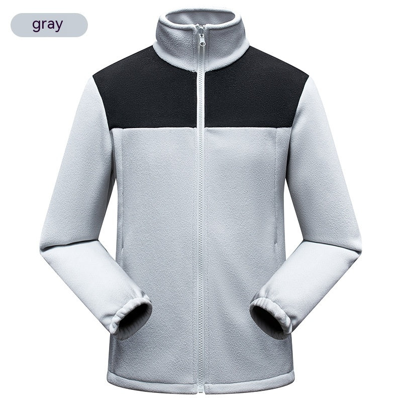 Jacket Men's And Women's Color Matching Warm