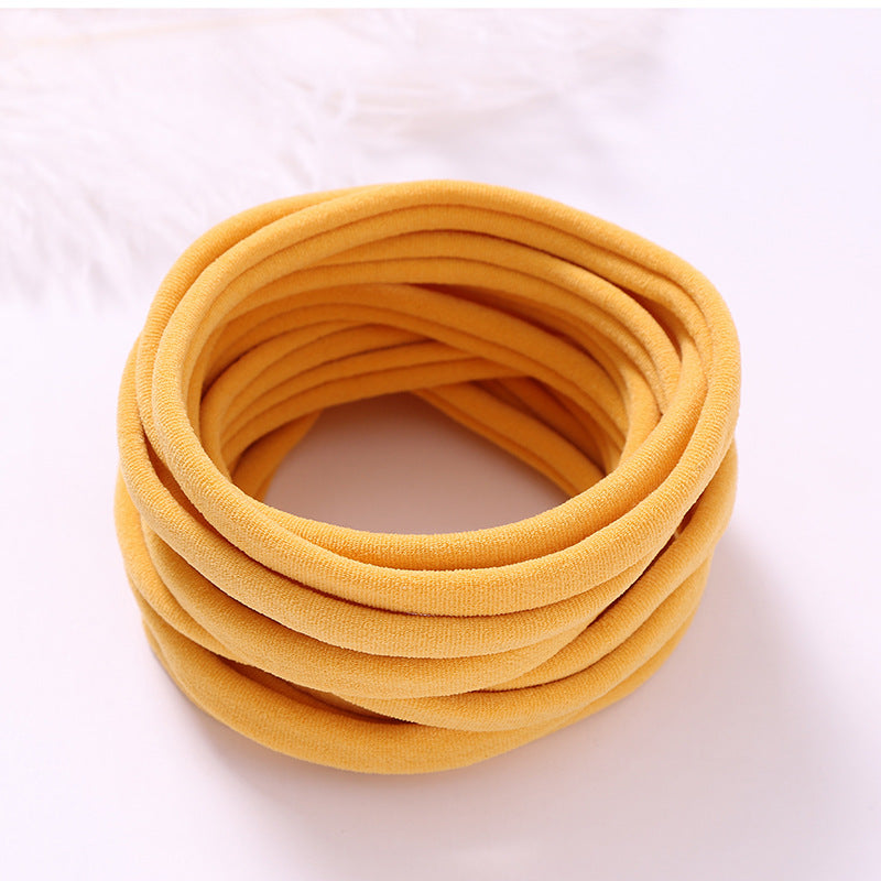 European And American INS Seamless Nylon Fine Hair Band Children's Hair Ring Handmade DIY Baby Headband