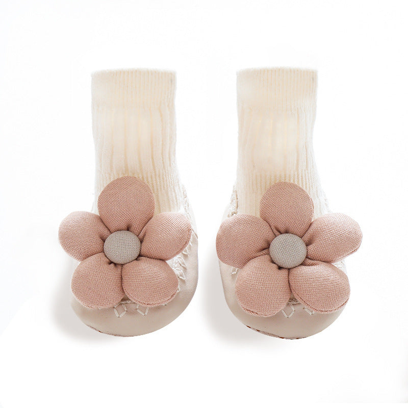 Korean Style Three-dimensional Flower Ankle Sock