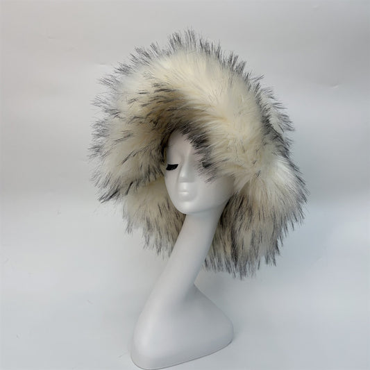 Fashionable All-match Raccoon Fur Hat