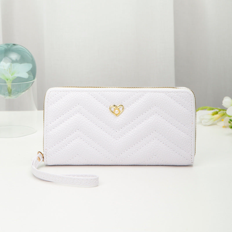 Fashion Clutch Bag Texture Embroidery Thread Love