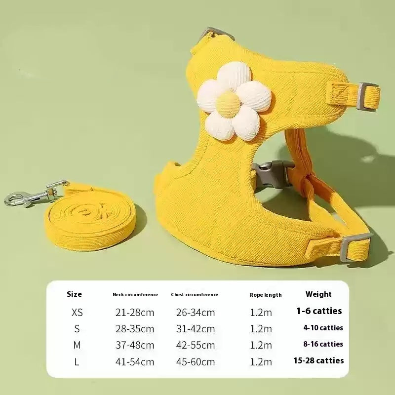 Cat Pulling Rope Anti Breaking Loose Special For Going Out Cat Rope Vest Style
