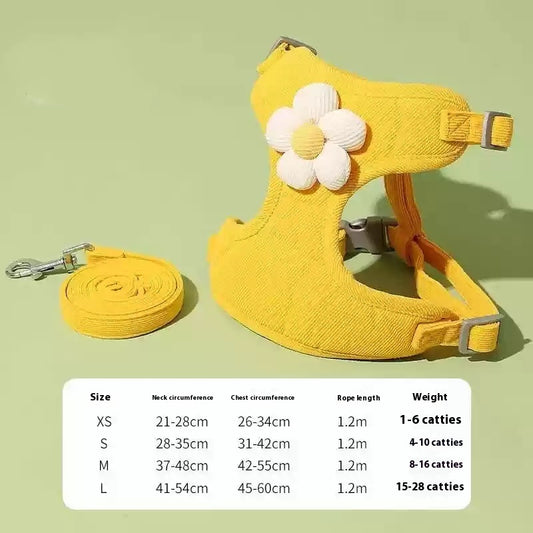 Cat Pulling Rope Anti Breaking Loose Special For Going Out Cat Rope Vest Style