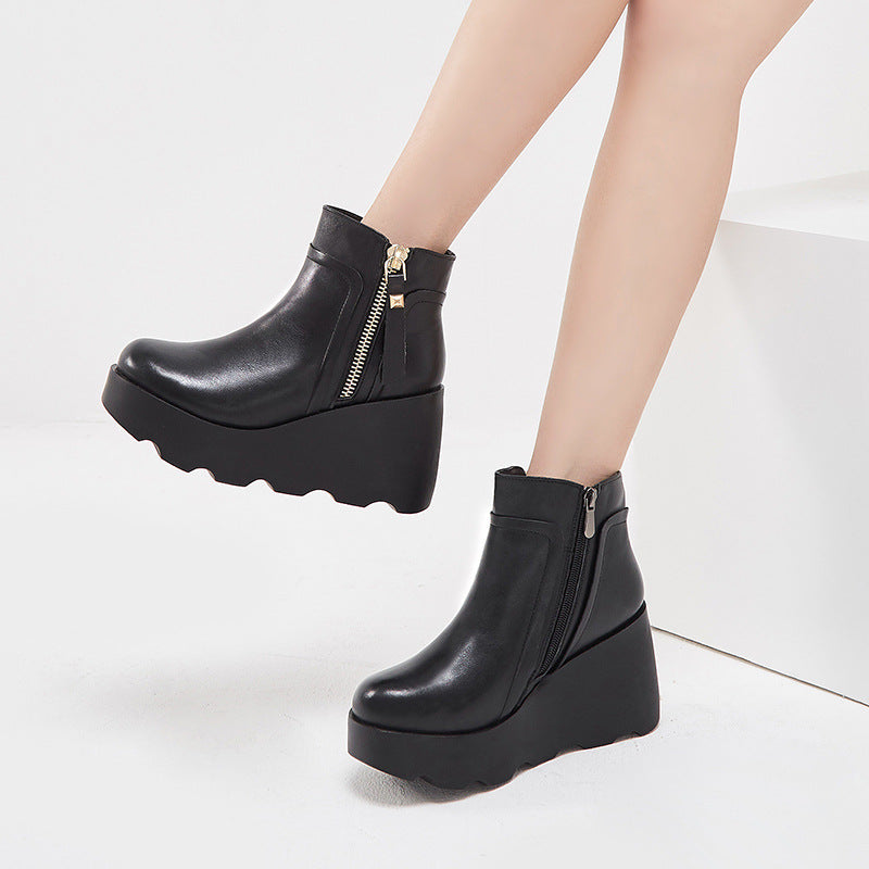Short Tube Thickened Fur Warmth Women's Cotton Boots