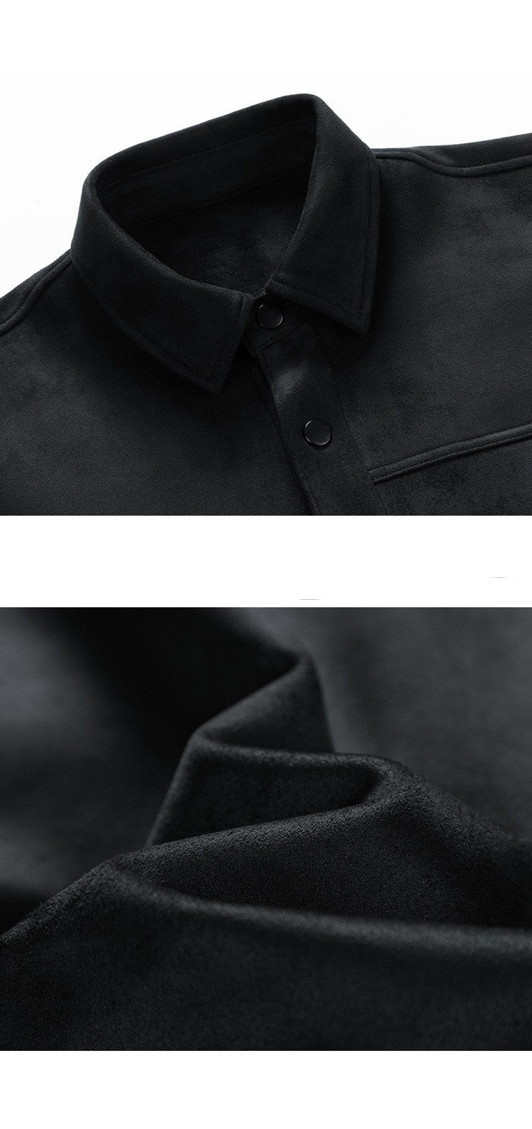Suede Fabric Jacket Men's Spring And Autumn Fashion Brand Youth Casual Loose Lapels Coat Top Men's Clothing