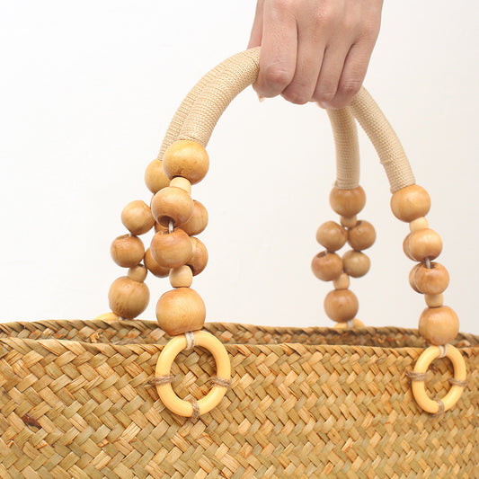 Straw Handbag Retro Large Capacity