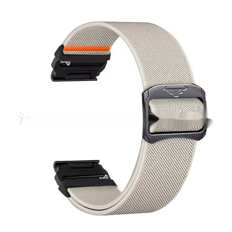 Cow Head Buckle Elastic Nylon Strap