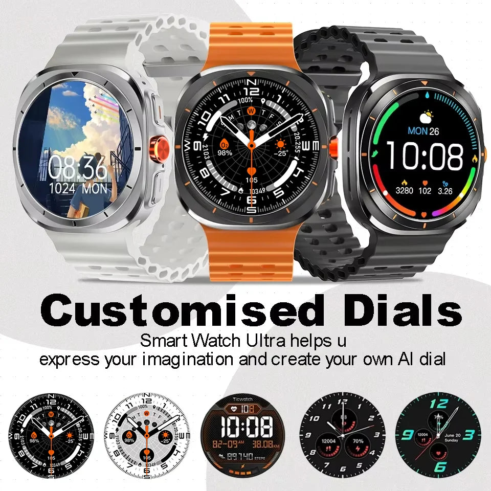 New Smart Watch Classic Men Women Smart Watch HD AMOLED Voice Call Gesture Answer Customized Dial Sports Smart Watch