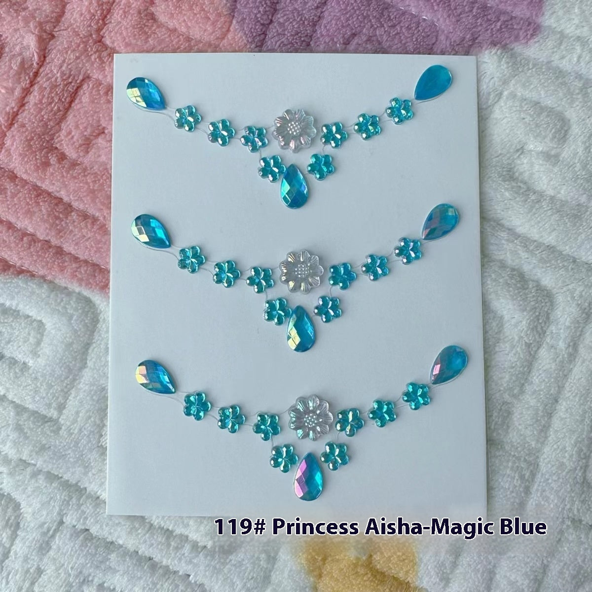 Comes With Sticky Pearl Stick-on Crystals Transparent Photo Shoot