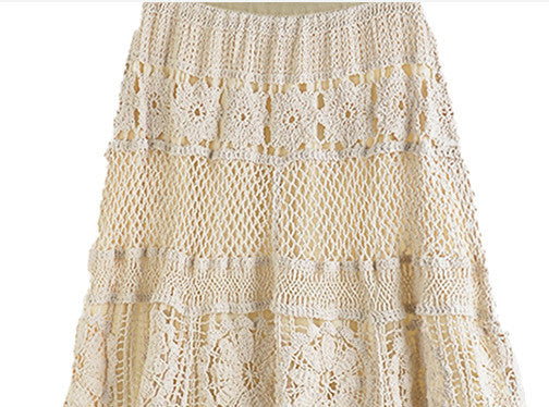 Women's Fashion Loose Hollow Handmade Skirt
