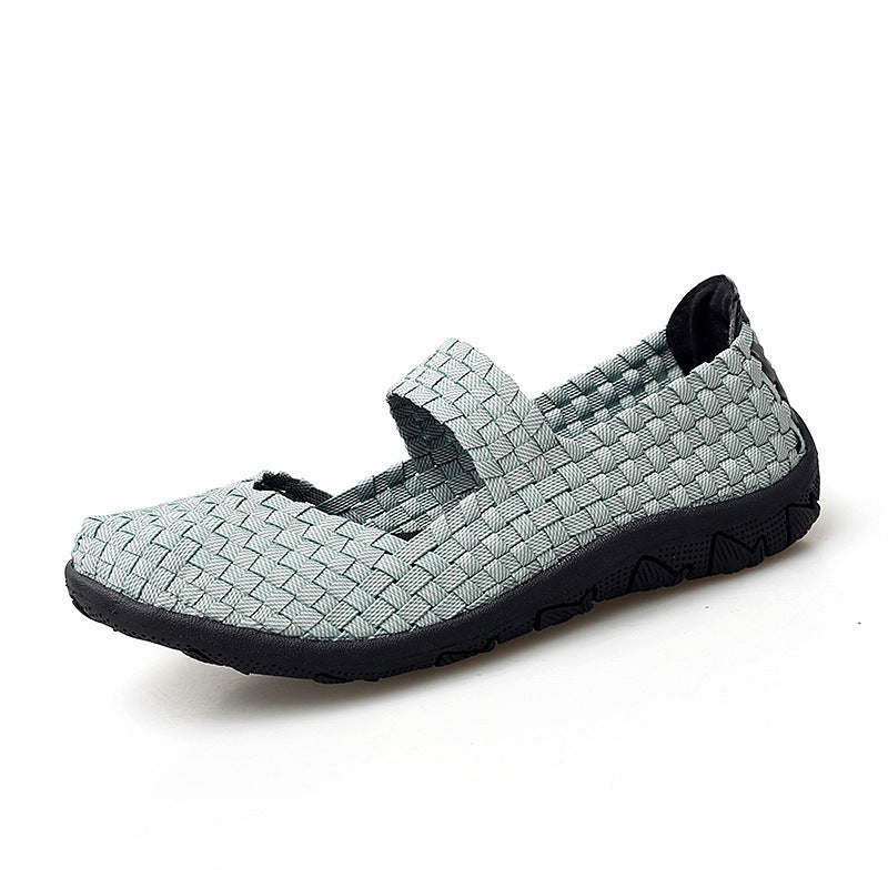Lightweight Braided Shoes Women's Sports Mesh Surface Shoes