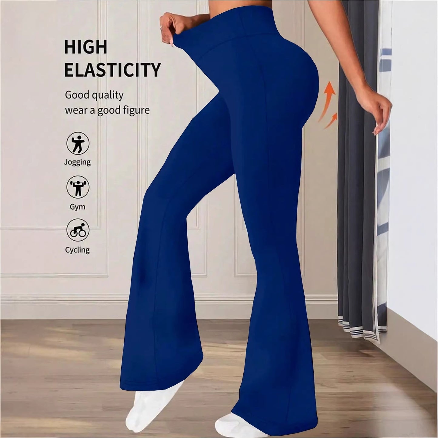 Women's High-Waisted Loose Floor-Length Casual Pants