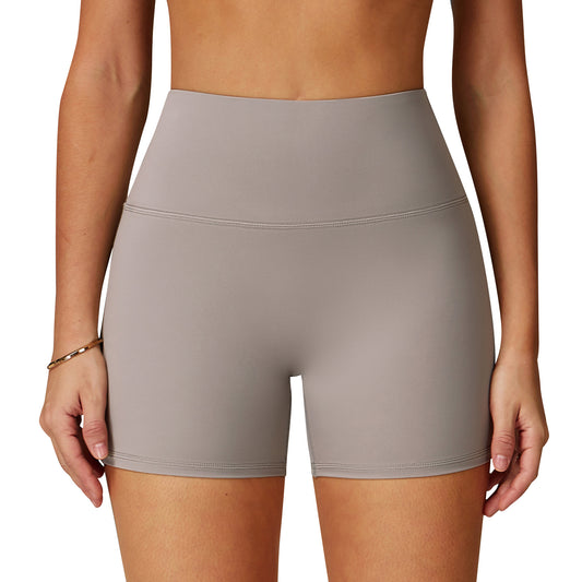 Nude Feel Yoga Shorts til kvinder Højtaljet Hurtigtørrende Tætsiddende