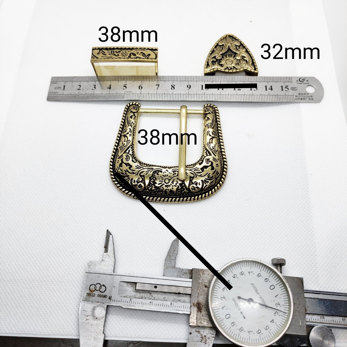 Retro Europe And America Ethnic Style Black Pattern Metal Belt Buckle