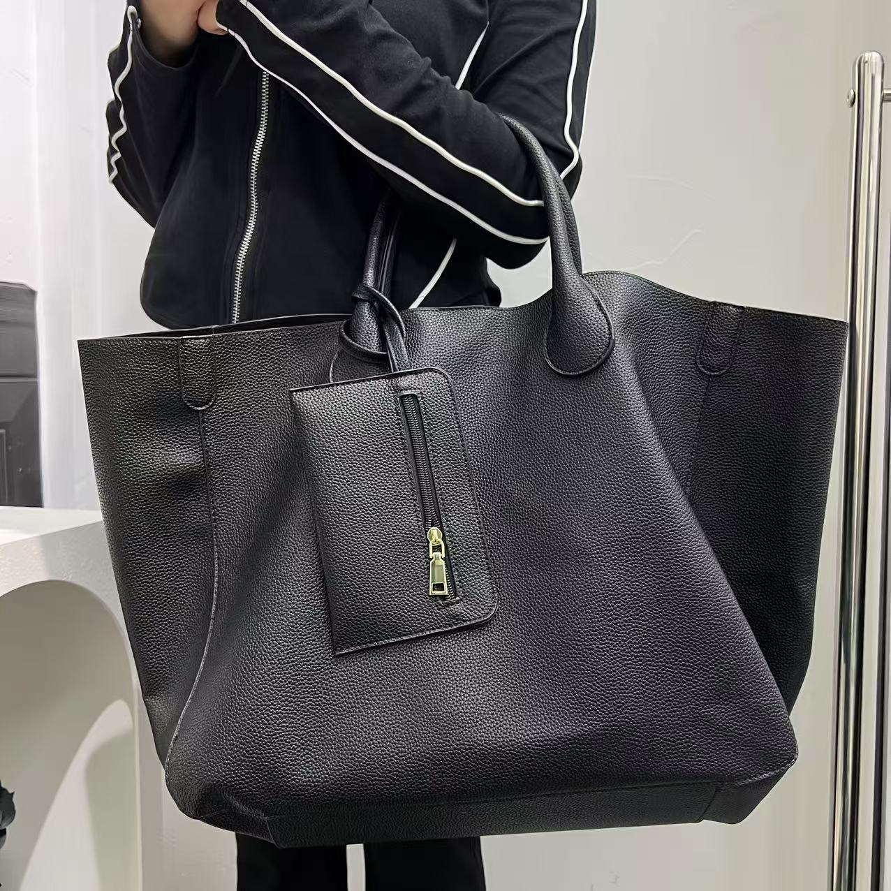 Ladies' Fashion Soft Leather Tote Bag