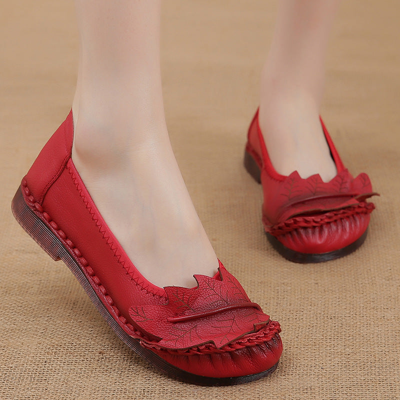Oxford Flat Women's Leather Flat Shoes