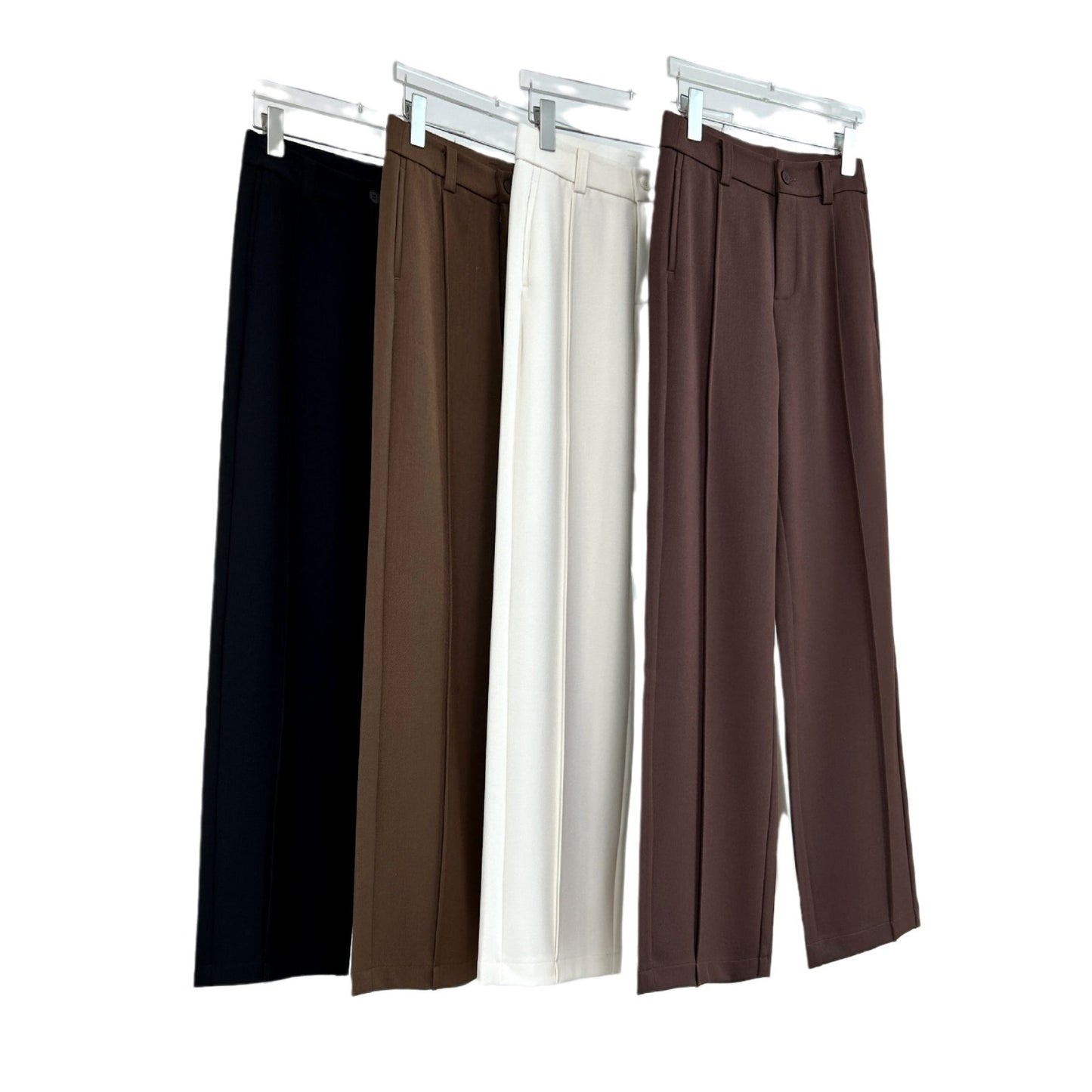 Tencel Wool Autumn And Winter Woolen Suit Pants Women's Wide-leg Casual Pants
