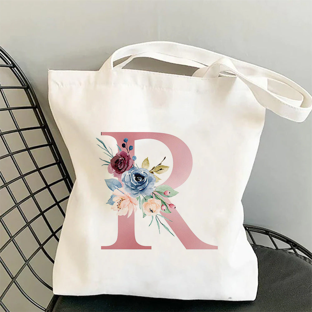 Printed Single Shoulder Folding Shopping Bag