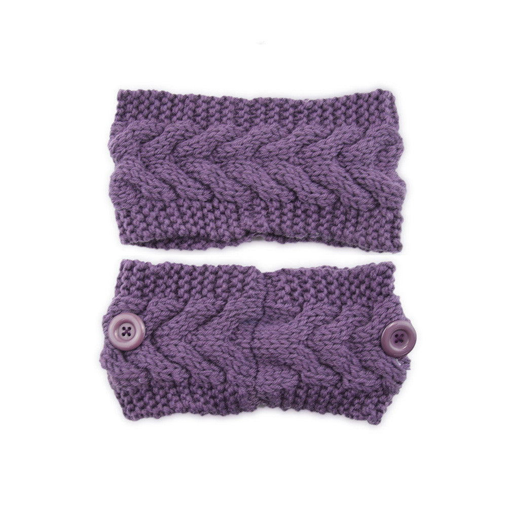 Knitted twist headband