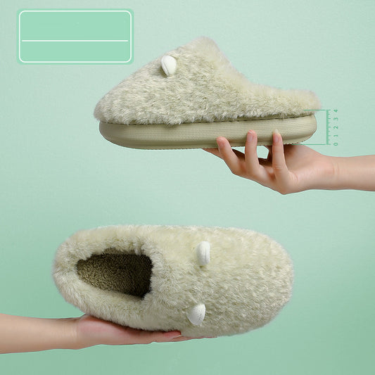 Home winter cute bag with cotton slippers