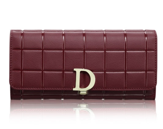 Brand Plaid Coin Purse High Quality Female Long Clutch