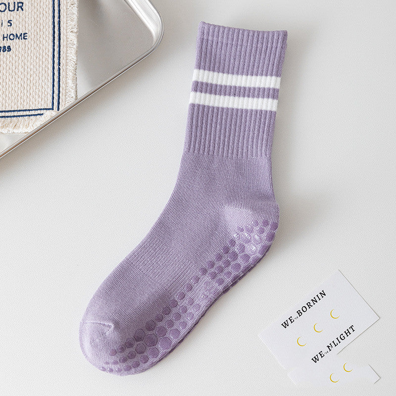 Indoor Anti Skid Wear Resistant Foot Guard Medium Tube Socks