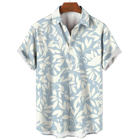 Breathable Quick-drying Casual Sports Short Sleeve 3D Printing Flower