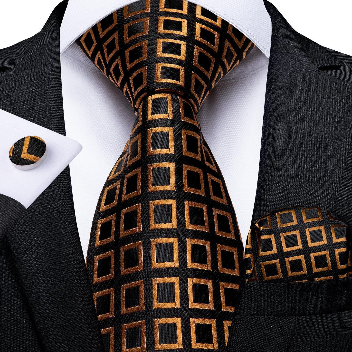 Vintage Jacquard Paisley Tie 3-Piece Set