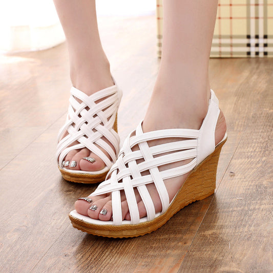 Fishbill Wedge Sandals