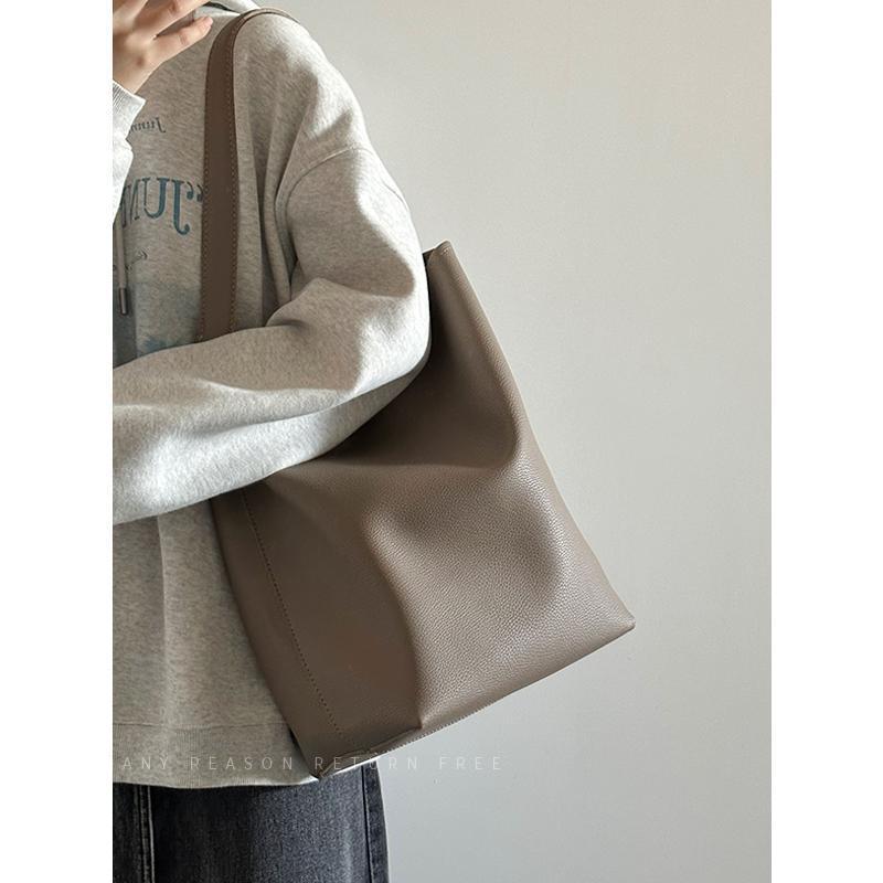Large Capacity Bucket Shoulder Tote Bag