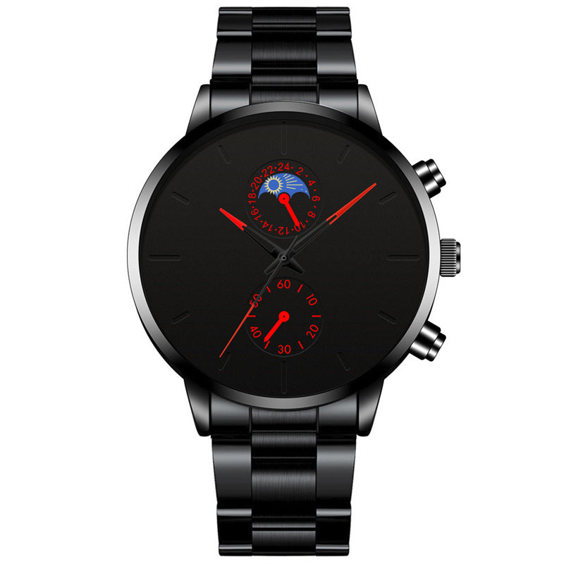 Fashion stainless steel watch with quartz