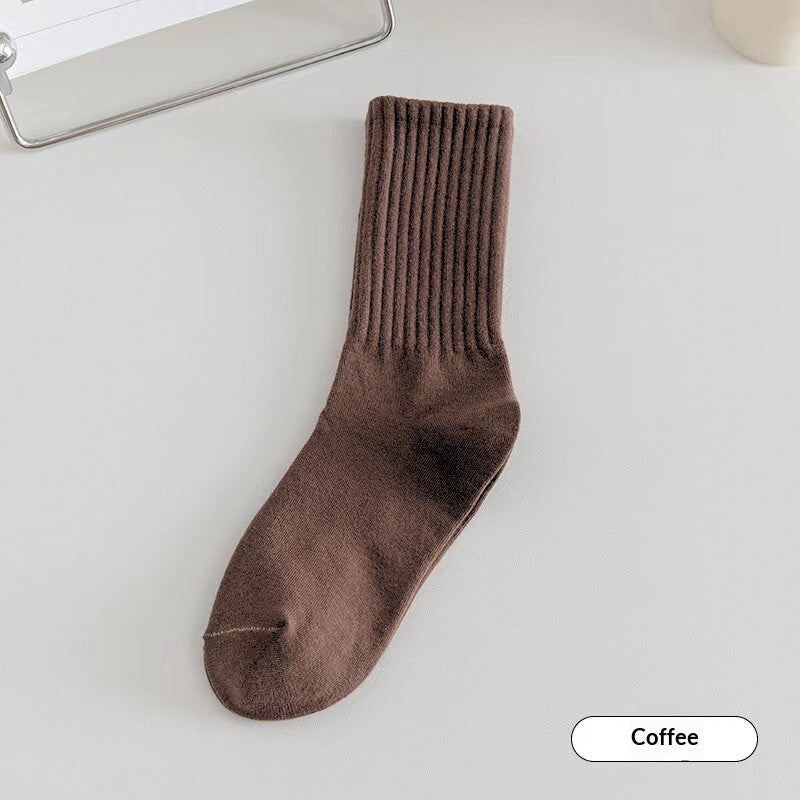 Solid-color Odor-resistant BreathableSweat-absorbing Socks