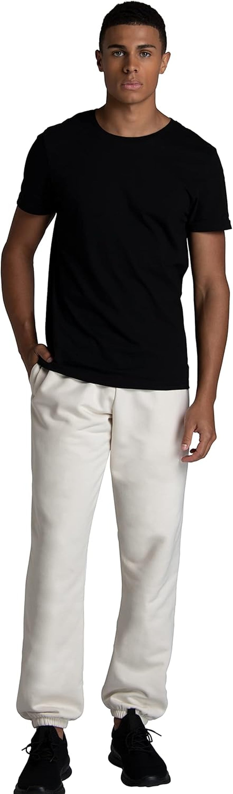 Eversoft Fleece Elastic Bottom Sweatpants with Pockets, Relaxed Fit, Moisture Wicking, Breathable