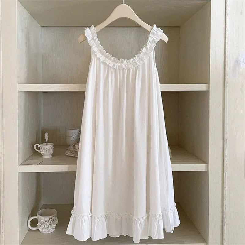 3D Digital Print Pastoral-style Womens Strap Lace Dress