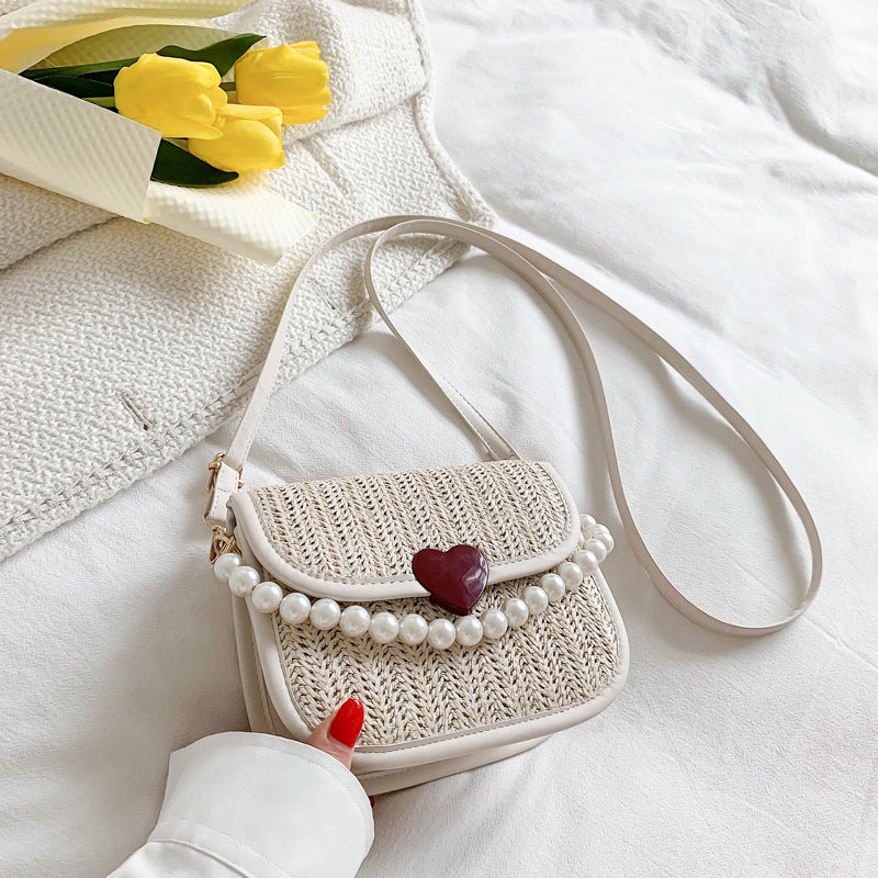 Retro Woven Women's Bag Foreign Style One Shoulder Crossbody