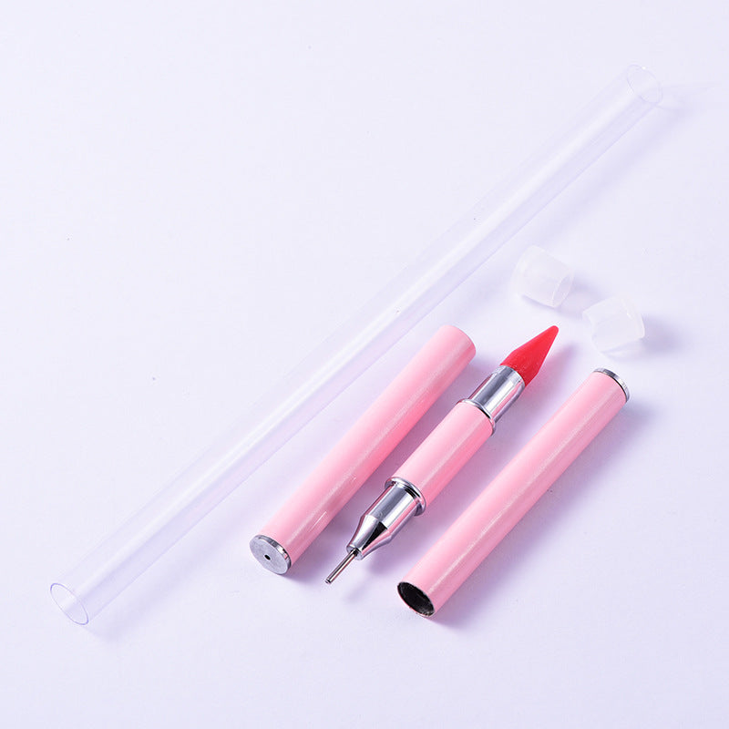 Double-head Metal Nail Point Drill Pen