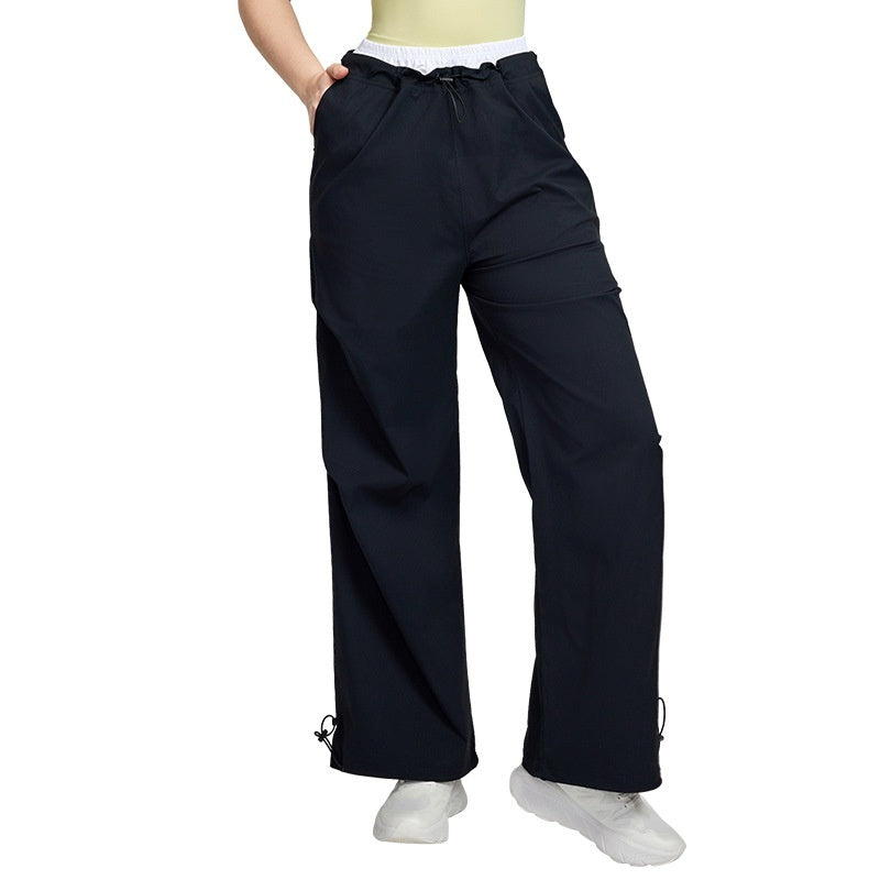American Workwear Plus Size Wide-leg Pants Women's Outdoor Hiking High Waist