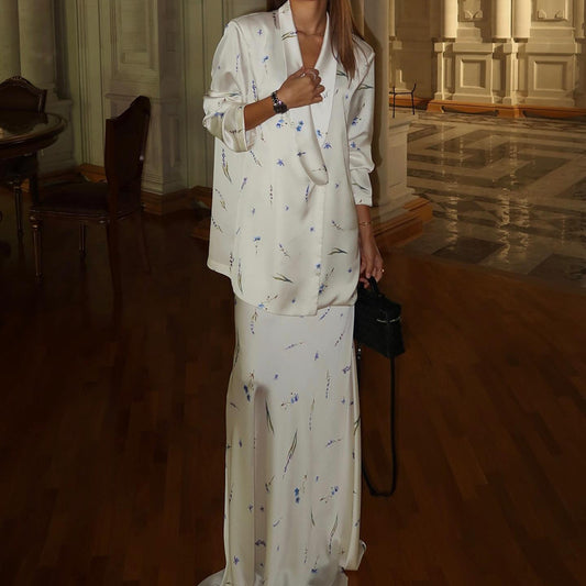 Digital Print Fashion Two-Piece Set For Women