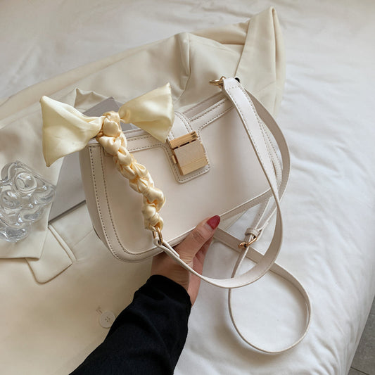 Women's Fashionable One Shoulder Messenger Bag With Foreign Texture