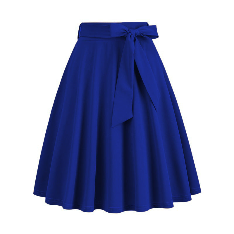 Women's Fashion European And American Style Plaid Skirt
