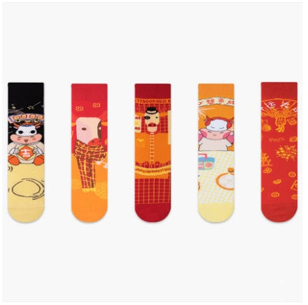 Ins Tide Tube Socks Cotton Men's Stockings