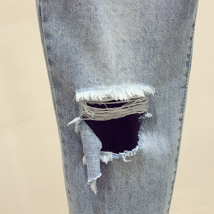 Women's summer ripped jeans