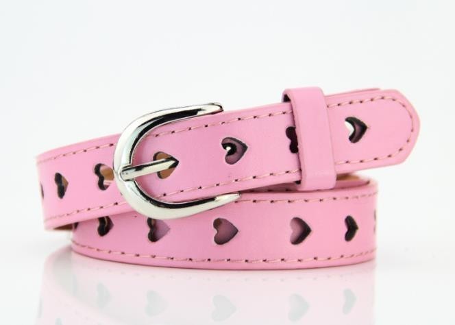 Peach Heart Thin Belt