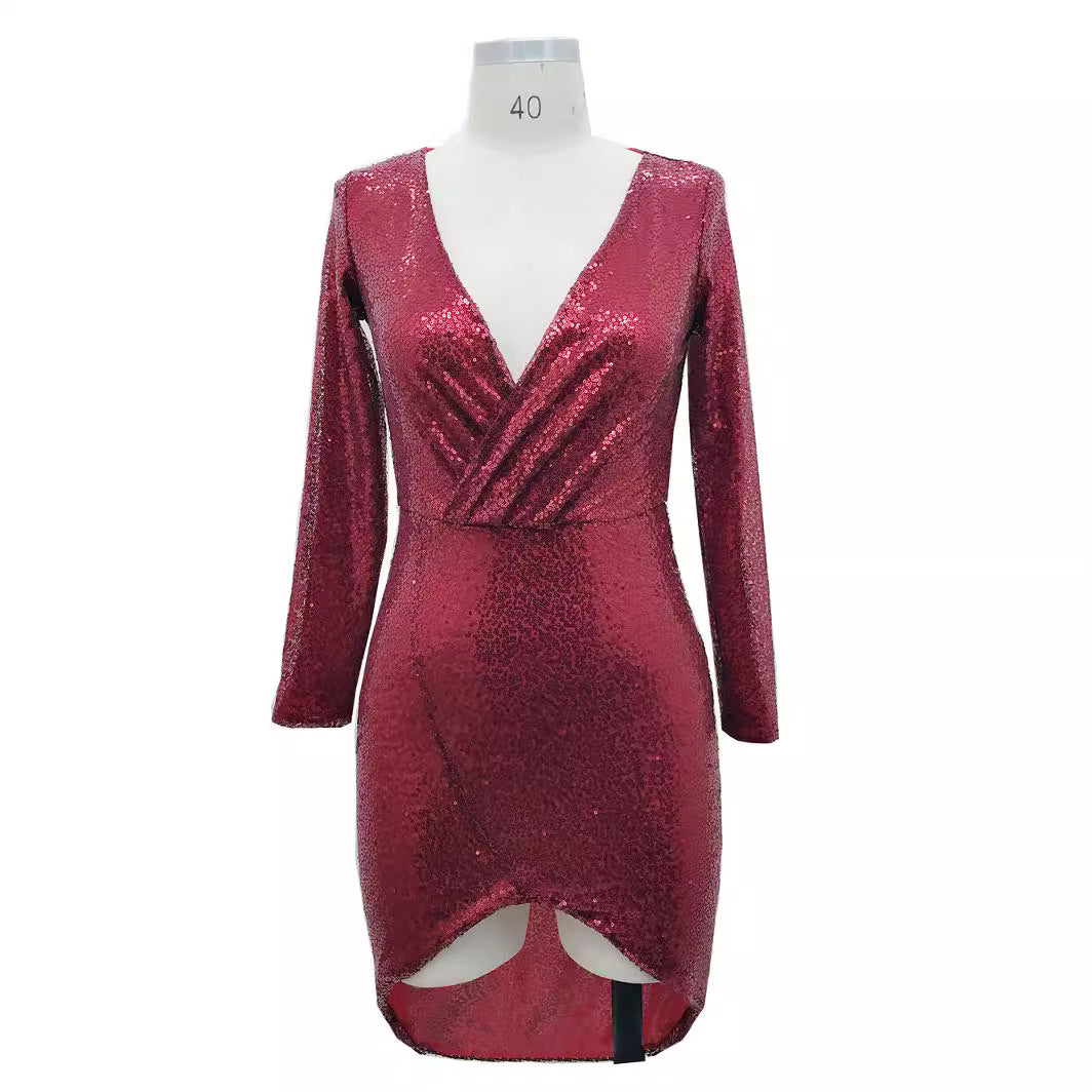 Sparkly Evening Gown Sexy Party Dress