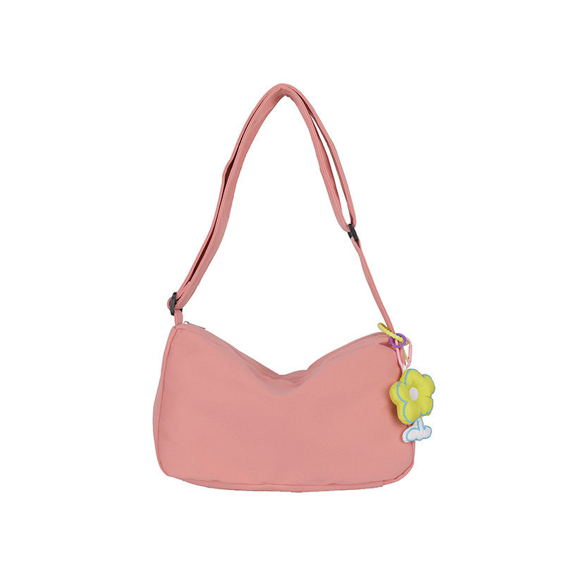 Moderigtig Nylon One Shoulder Ny Enkel Casual Crossbody Taske til Kvinder