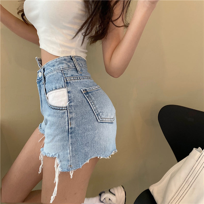 Vintage irregular high-rise jeans